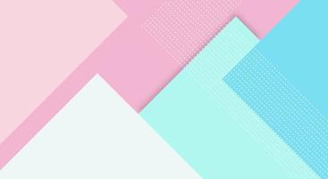 Abstract Paper Colorful Background with Memphis Papercut Style and Pastel Color for Wallpaper vector