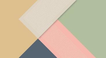 Abstract Paper Colorful Background with Memphis Papercut Style and Pastel Color for Wallpaper vector