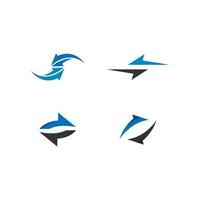 Arrows logo template vector icon illustration