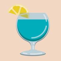 Vector of a glass of sweet poison cocktail
