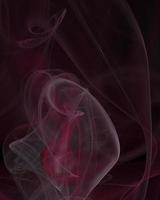 airy abstract drawing, burgundy-black background, flower, smoke, chiffon, white drawing, fractal graphics photo