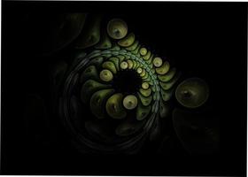 abstract illustration on black background, vegetable drawing photo