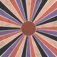 Colorful vintage striped sunburst vector background