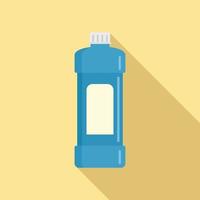 Whiteness bottle icon, flat style vector