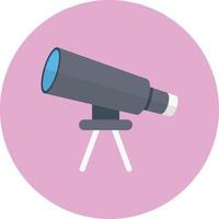 ilustración de vector de telescopio en un fondo. símbolos de calidad premium. iconos vectoriales para concepto y diseño gráfico.