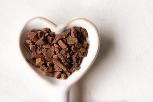 Cinnamon Chips in a Heart Shape photo