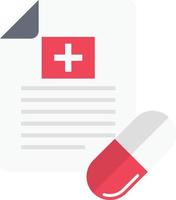 ilustración vectorial de informe médico sobre un fondo. símbolos de calidad premium. iconos vectoriales para concepto y diseño gráfico. vector