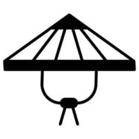 Bamboo hat which can easily edit or modify vector