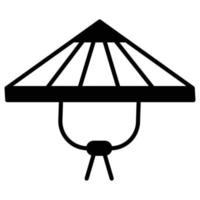 Bamboo hat which can easily edit or modify vector