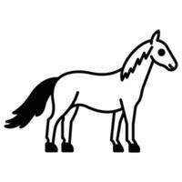 Horse which can easily edit or modify vector