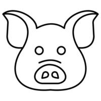 Pig which can easily edit or modify vector