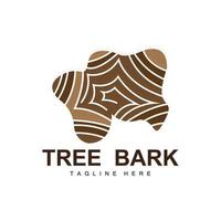 Wood Layer Logo Tree Bark Structure Design Forest Template Vector