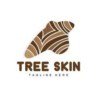 Wood Layer Logo Tree Bark Structure Design Forest Template Vector