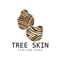 Wood Layer Logo Tree Bark Structure Design Forest Template Vector