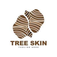 Wood Layer Logo Tree Bark Structure Design Forest Template Vector