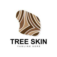 Wood Layer Logo Tree Bark Structure Design Forest Template Vector