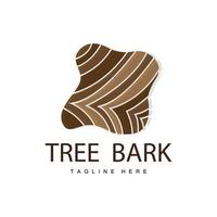 Wood Layer Logo Tree Bark Structure Design Forest Template Vector