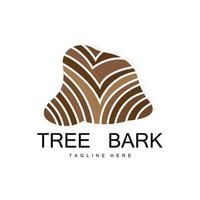 Wood Layer Logo Tree Bark Structure Design Forest Template Vector