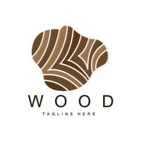 Wood Layer Logo Tree Bark Structure Design Forest Template Vector