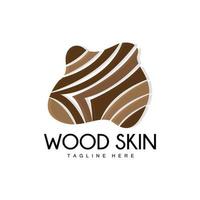 Wood Layer Logo Tree Bark Structure Design Forest Template Vector