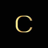 Initial C modern luxury brand logo vector