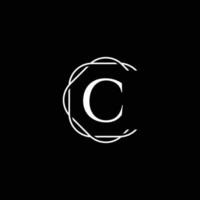 C modern luxury logo vector