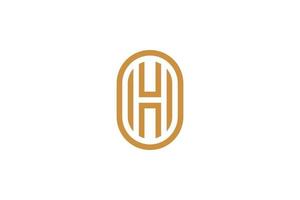 Hand Drawn Letter H Logo vector