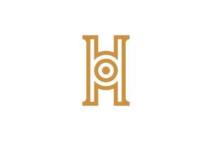 Hand Drawn Letter H Logo vector