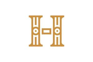 H Letters Logo Design vector