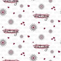 Festive seamless pattern of Republic of Latvia watercolor flag with hearts and fireworks on light grey stars pattern and white background vector