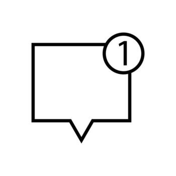 Notification icon. Notification alert sign for web and mobile. vector