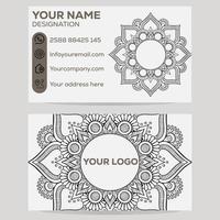 Modern business card vector