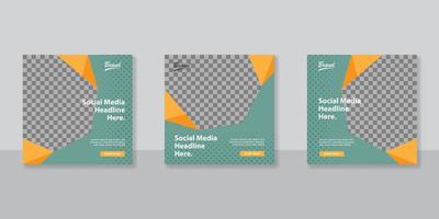 Modern promotion square web banner for social media mobile apps. Elegant sale and discount promo backgrounds for digital marketing vector