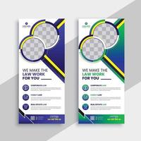 Law firm Roll up Banner Lawyer corporate service DL Flye business company X stand Banner Design vector