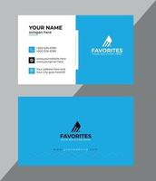 modern Professional business card Design template, vector