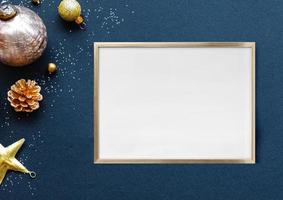 2726. Frame mockup, christmas frame mockup photo