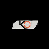 KO Logo Design vector