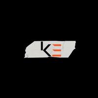 KE Logo Design vector