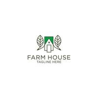 Farem house logo icon design template flat vector