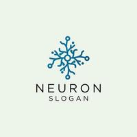 Neuron logo icon vector image