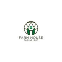 Farem house logo icon design template flat vector