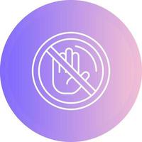 No Passing Vector Icon
