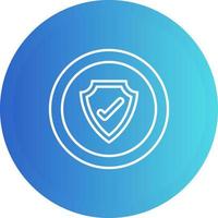 icono de vector de token de seguridad