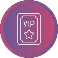 Vip Pass Vector Icon