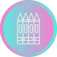 Crayons Vector Icon