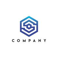 Hexagonal Box Core Logo template Vector illustration