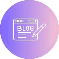 icono de vector de blog