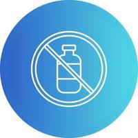 No Liquids Vector Icon