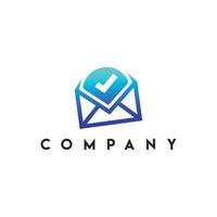 Safe Mail Logo, mail protection logo vector