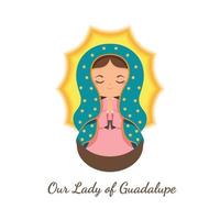 Our Lady of Guadalupe background. vector